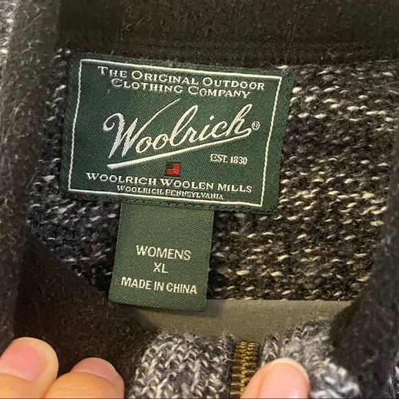 Woolrich Women's‎ XL Quarter-Zip Wool-Blend Sweater - Picture 5 of 8